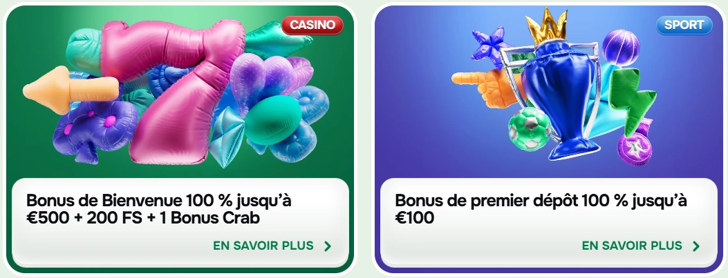 bonus de bienvenue du casino Casinolo