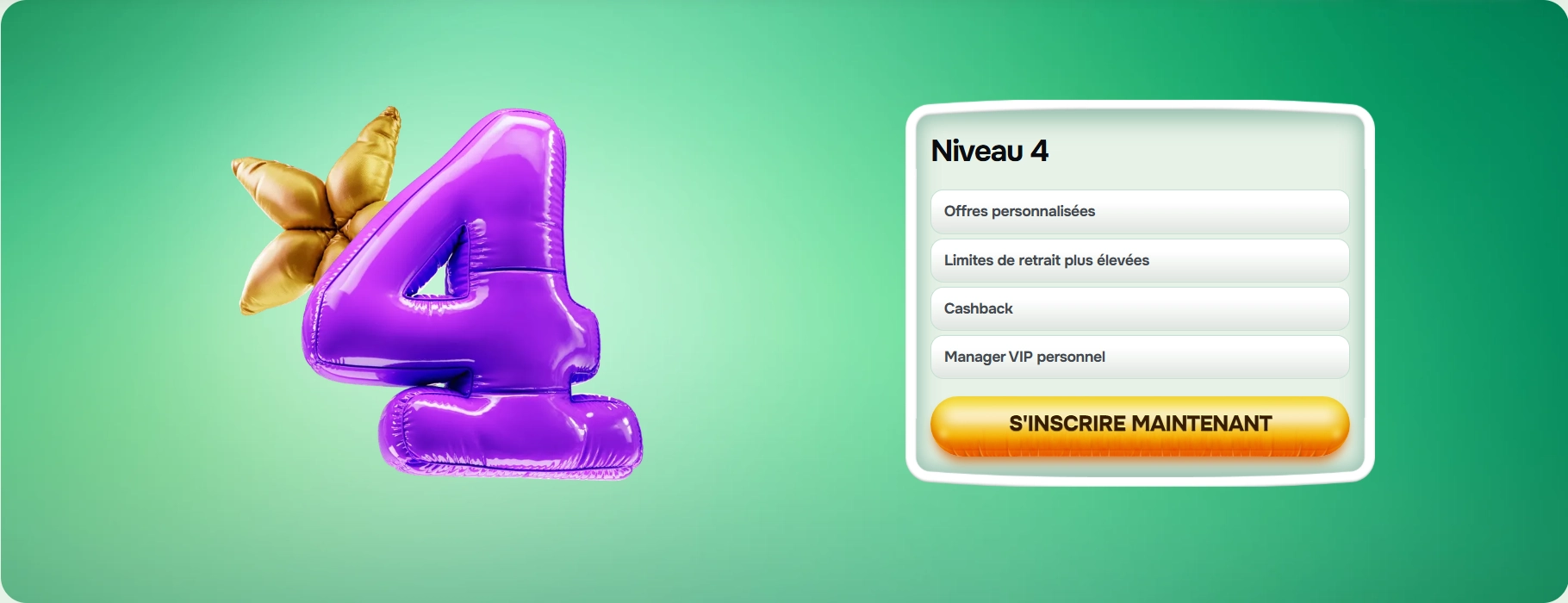 niveau VIP 4 sur Casinolo