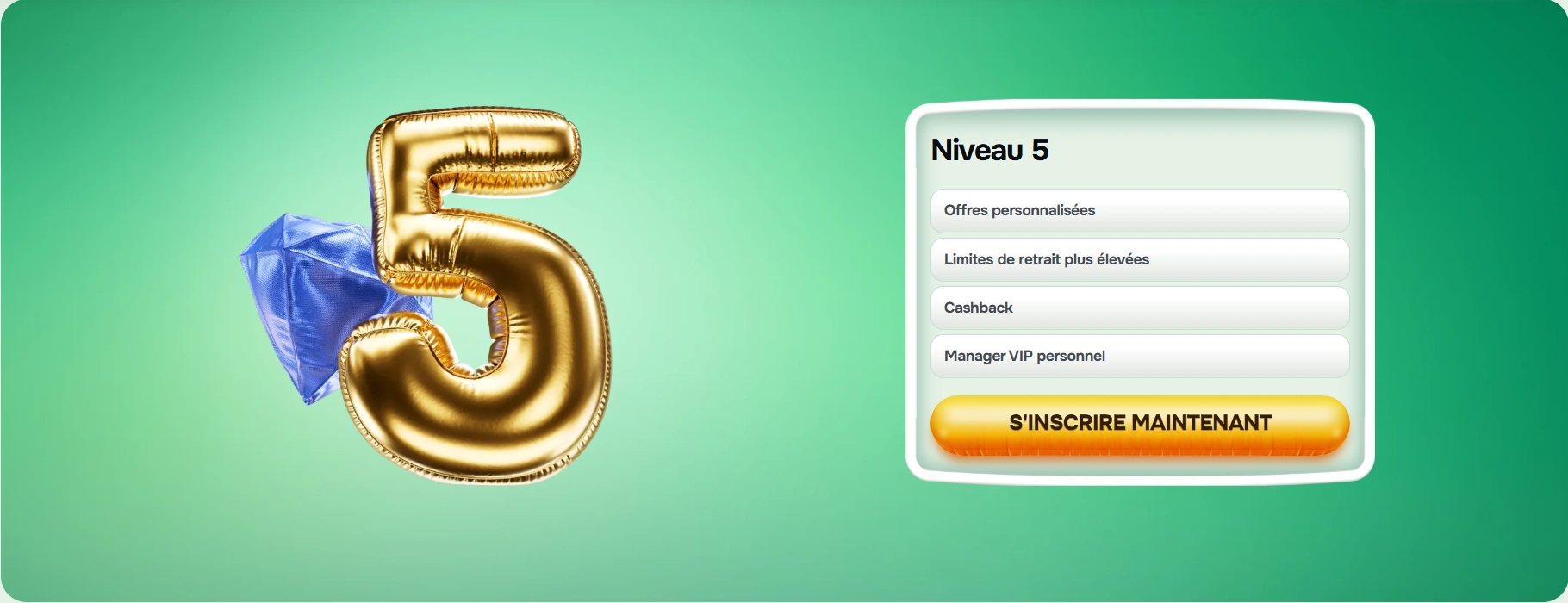 niveau VIP 5 sur Casinolo
