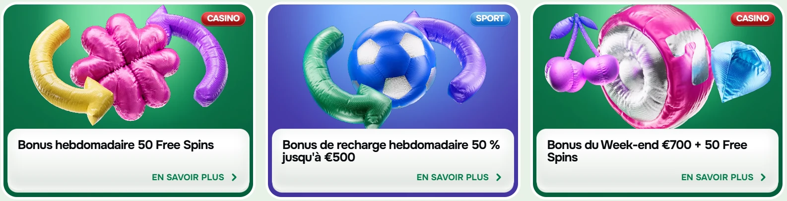 bonus réguliers sur Casinolo